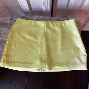 Abercrombie & Fitch Lemon Yellow Mini Skirt